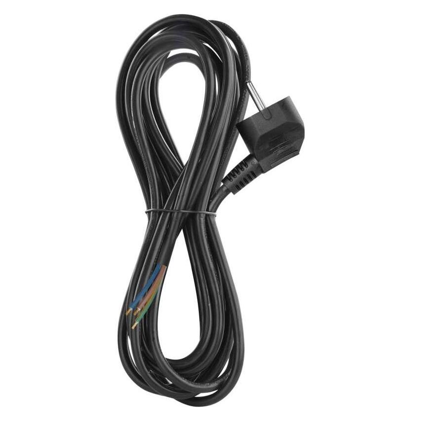 Emos Netzkabel PVC 3x 1,0mm2, 5m, schwarz (5 m) (S18315)