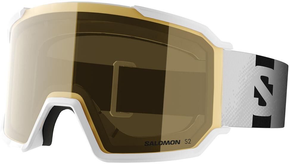 Salomon  - S/View 3 Access White Flash Gold - Masque de Ski