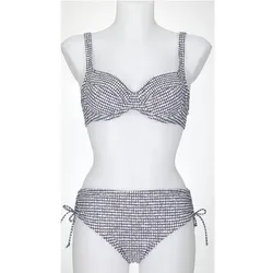 SUNFLAIR Damen Bikini Bikini, Größe 38B in Grau Grau