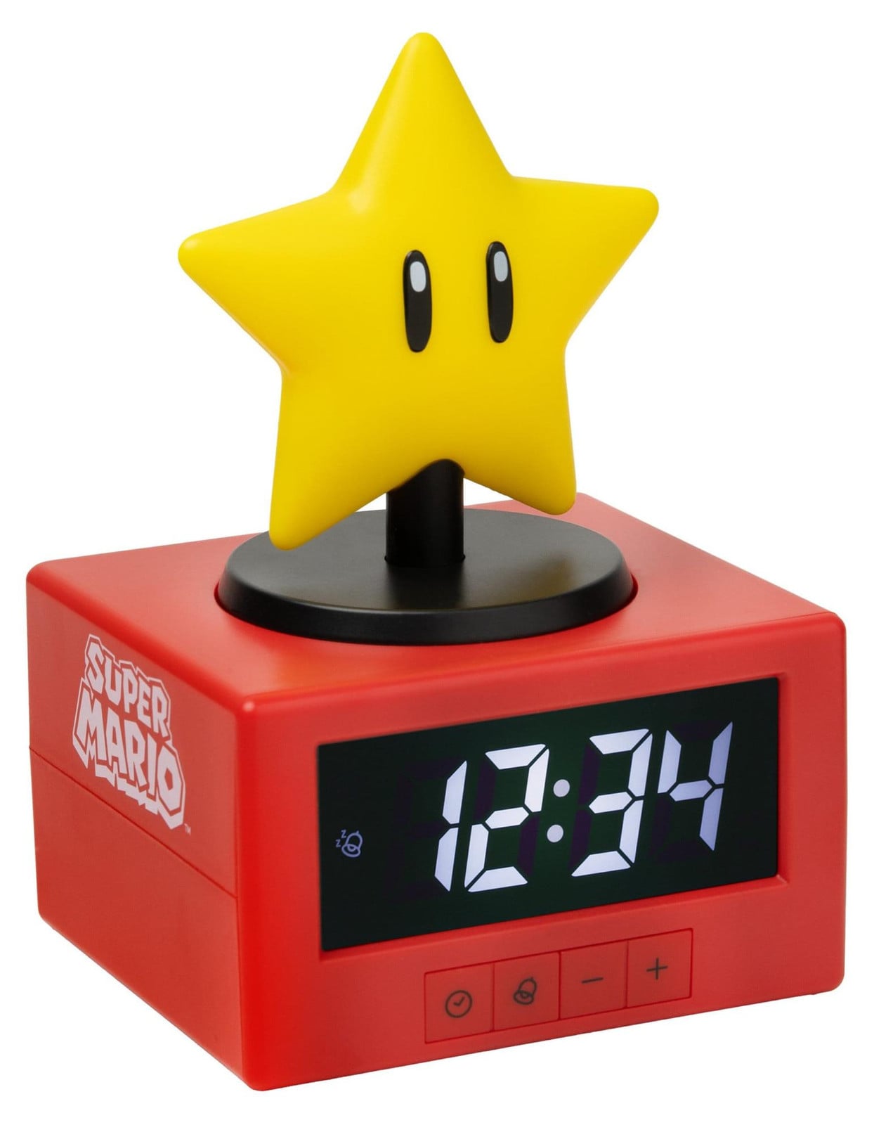 Paladone Super Mario Icon Wekker Super Ster, 15 cm