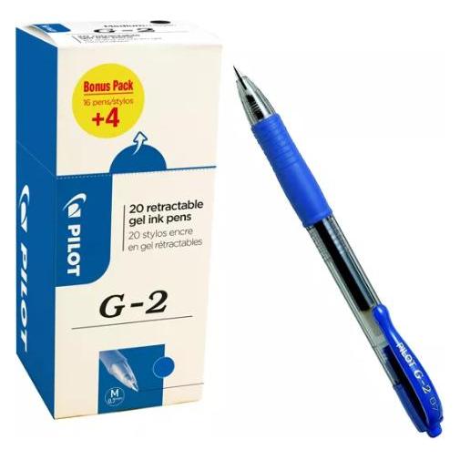 Pilot Gelpen g2 medium blå aeske a 20 stk (20x) (S20/0516477)