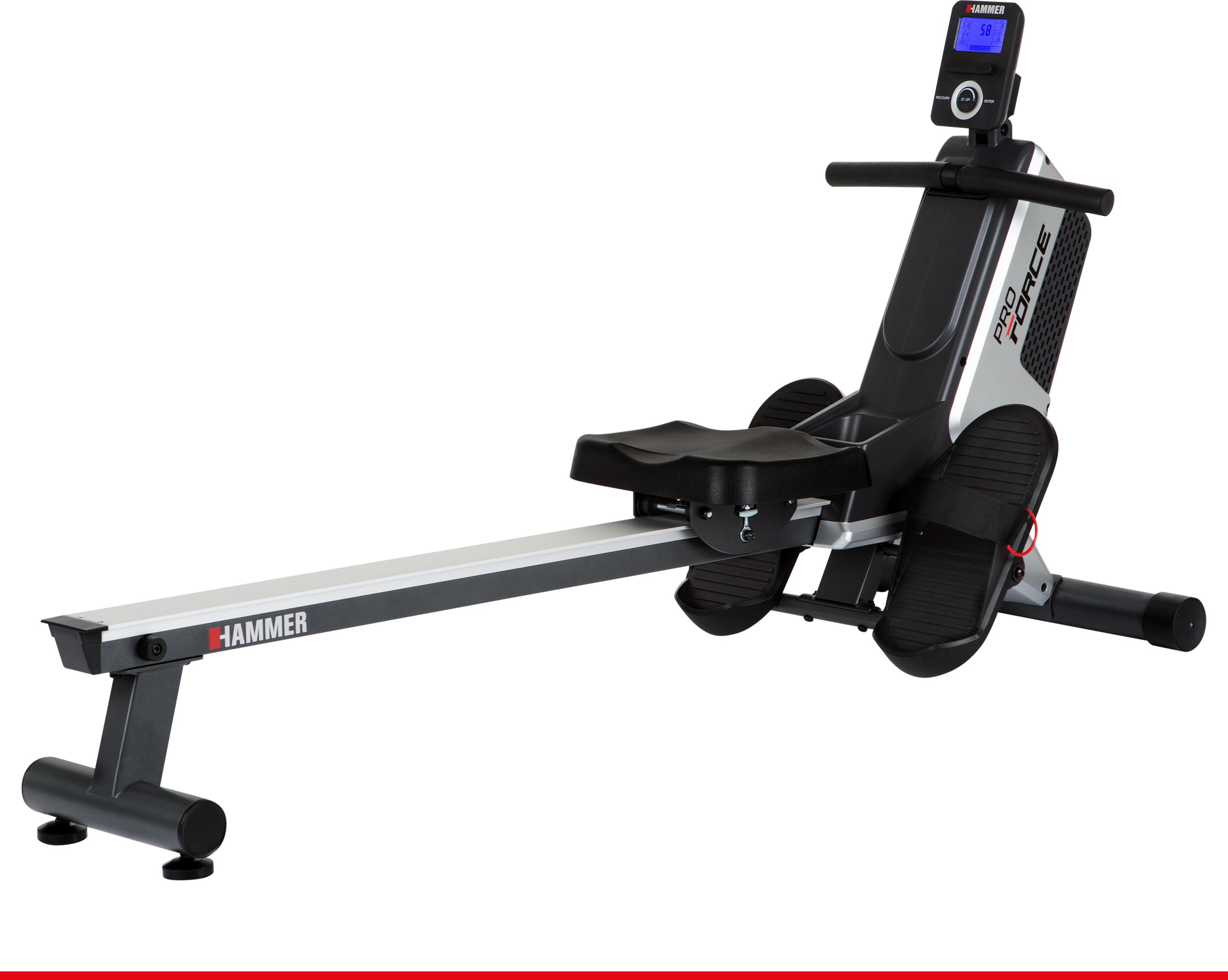 HAMMER Rudergerät Pro Force, 20 Programme, bis 120 kg Nutzergewicht