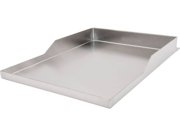 Grillfürst Grillplatte Grillfürst Edelstahl Plancha 43,5 x 39 cm für HEAT-X / QUBE