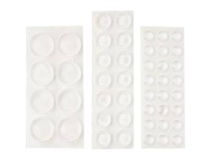 PARKSIDE® Set de patins pour parquet ou set de patins antidérapants et antibruit (lot de 46 pièces, transparent)