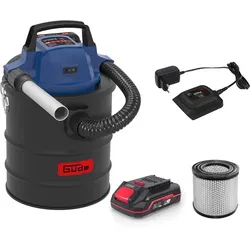 Güde Akku Aschesauger / Trockensauger AS 18-201-05 - 18V - 80 mbar - 2,0Ah Akku