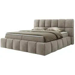 Boxbett mit Bettkasten  ¦ beige ¦ Maße (cm): B: 154 H: 113