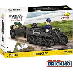 Cobi Historical Collection World War II 2681 Kettenkrad W Trailer 2681