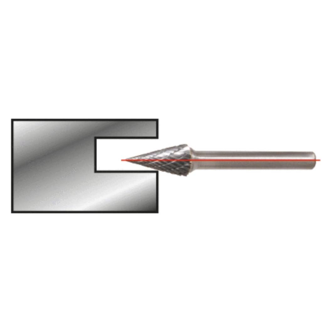 KS Tools HM Spitzkegel-Frässtift Form M (Form A) (515.3273)