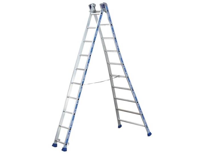 Tubesca - Echelle transformable 2x10 échelons accès 5\,78 m max. - PLATINIUM TRANSFORMABLE