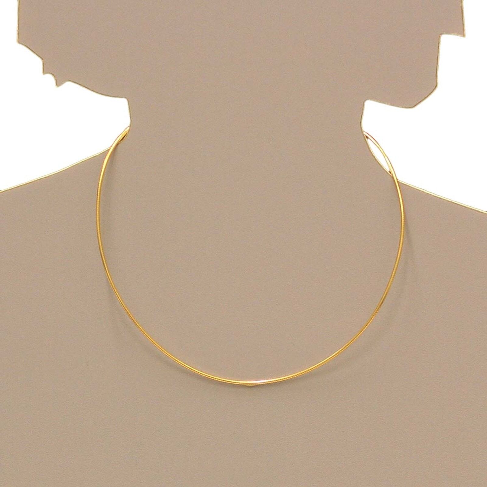 Halsreif OSTSEE-SCHMUCK "Ostsee-Schmuck Halsreif Omega 1,4 mm Halsreif Omega 1,4 mm" Gr. 50, gold (weiß, neutral), Halsketten, Damen, 50cm, Silber 925 (Sterlingsilber), L: 42, Halsreif
