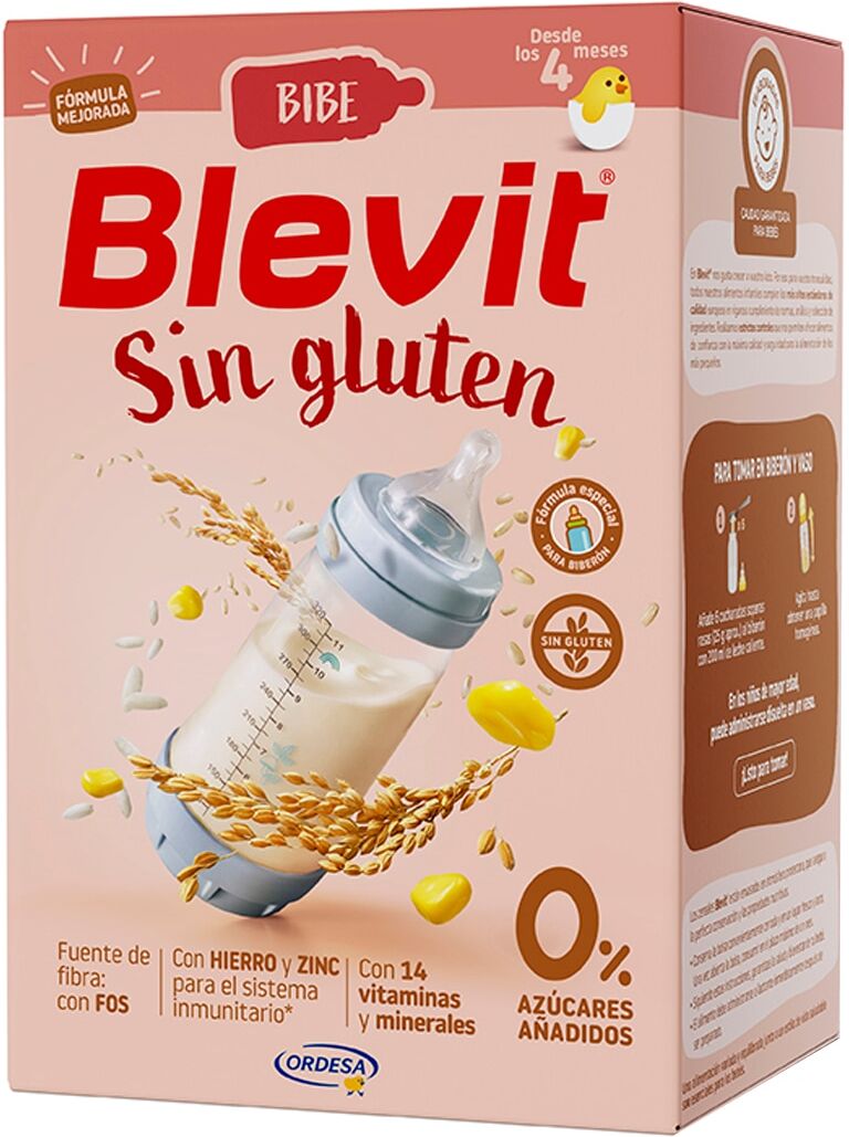 Blevit Papilla Bibe Sin gluten 500 g .