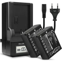 Cellonic Akku für Olympus OM-D E-M1 Mark II, III, E-M1X (Kamera Akku), Kamera Stromversorgung, Schwarz
