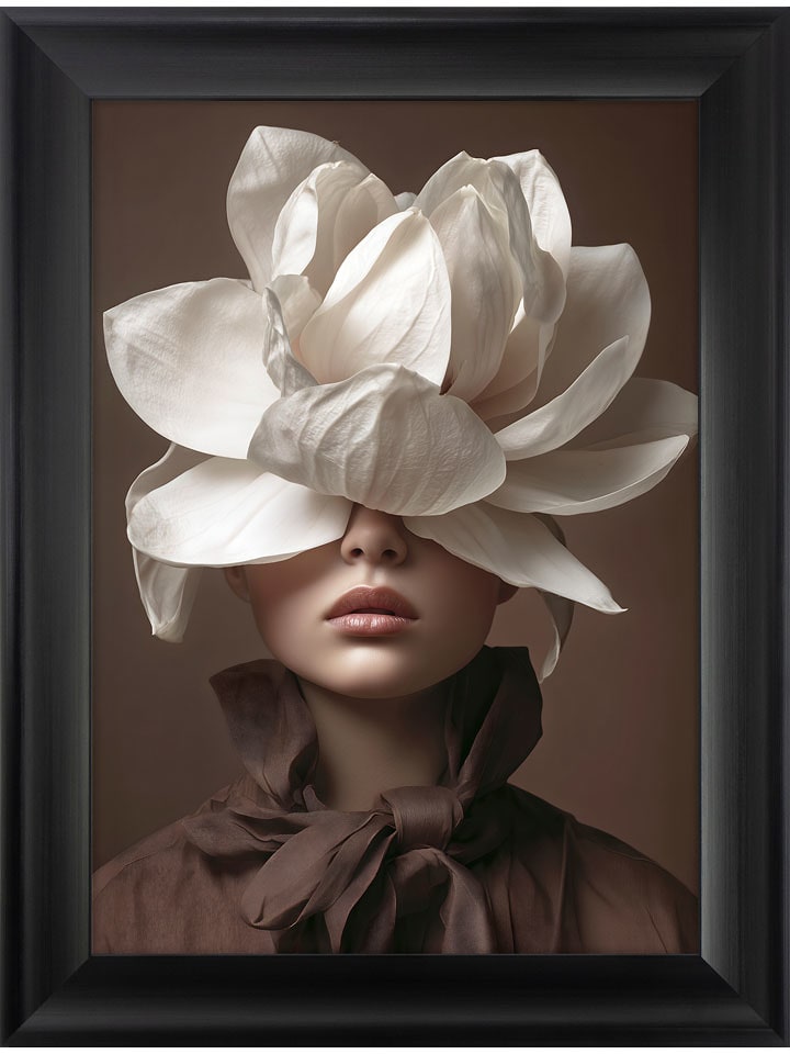 Ars Longa Gerahmter Kunstdruck "Ivory Bloom" - (L)70 x (B)50 cm - onesize