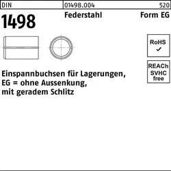 Einspannbuchse DIN 1498 FormEG EG 20/26x 20 Federstahl 1 Stück