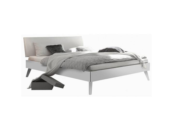 Hasena Bett, Weiß, 100x200 cm, Über- und Sondergrößen erhältlich, in verschiedenen Holzarten Größen erhältlich, Schlafzimmer, Betten, Einzelbetten