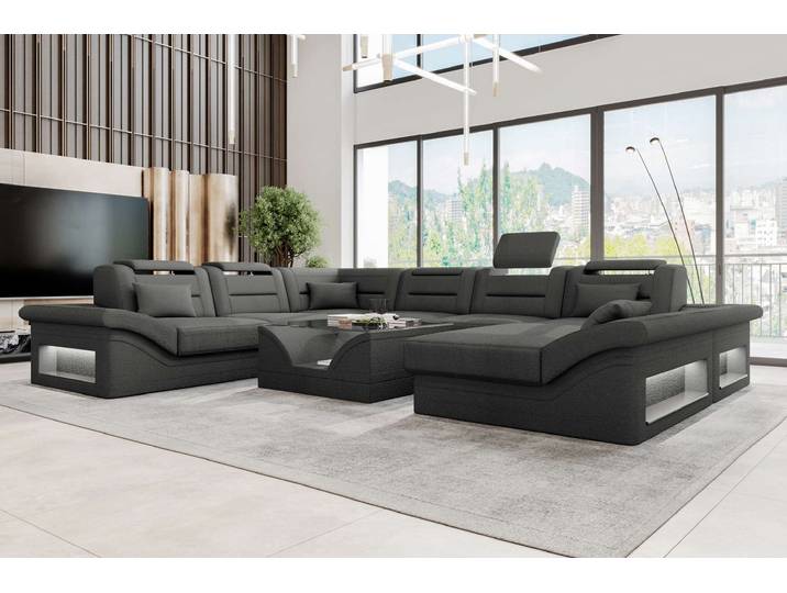 XXL Wohnlandschaft Enzo Stoffsofa