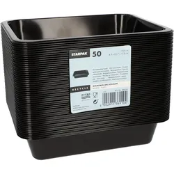 STARPAK Einweg-Menüschalen 1,33 l schwarz