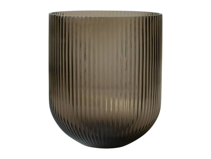 DBKD Vase en verre Simple Stripe brown Large