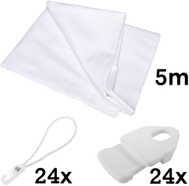 Stairville Molton Set White 5x3m Weiß