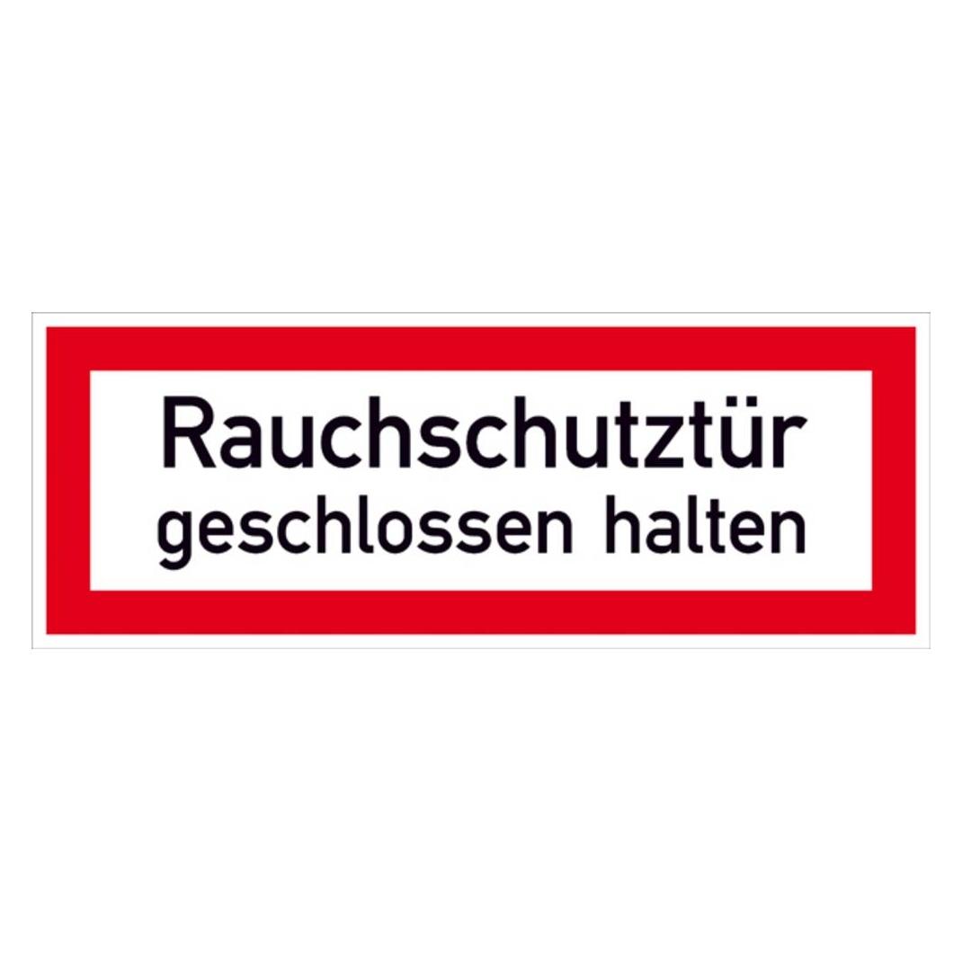 Wolk 21.2862 Hinweisschild Rauchschutztür geschlossen halten Folie (21.2862)
