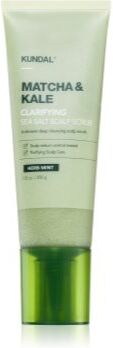 KUNDAL Matcha & Kale Herb Mint esfoliante de limpeza para cabelo e couro cabeludo 200 g. Matcha & Kale Herb Mint
