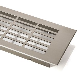 SO-TECH Lüftungsgitter 123875, silber, Aluminium, 225 x 58mm, für alle Türstärken