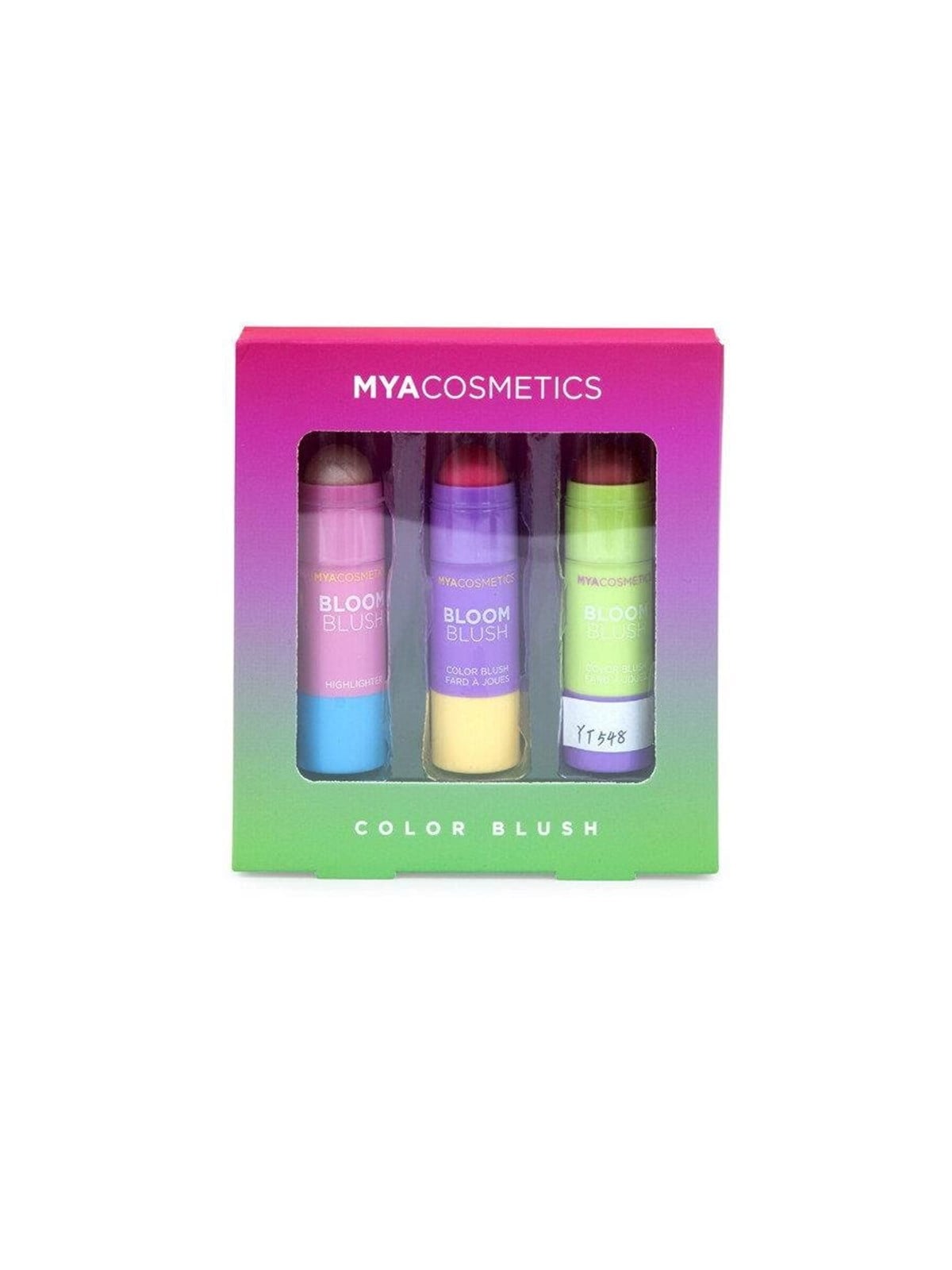 MYA Cosmetics Make Up Color Blush and Highlighter 3-pack