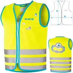 Wowow, Warnweste, Crazy Monster Jacket für Kinder Grösse XS gelb