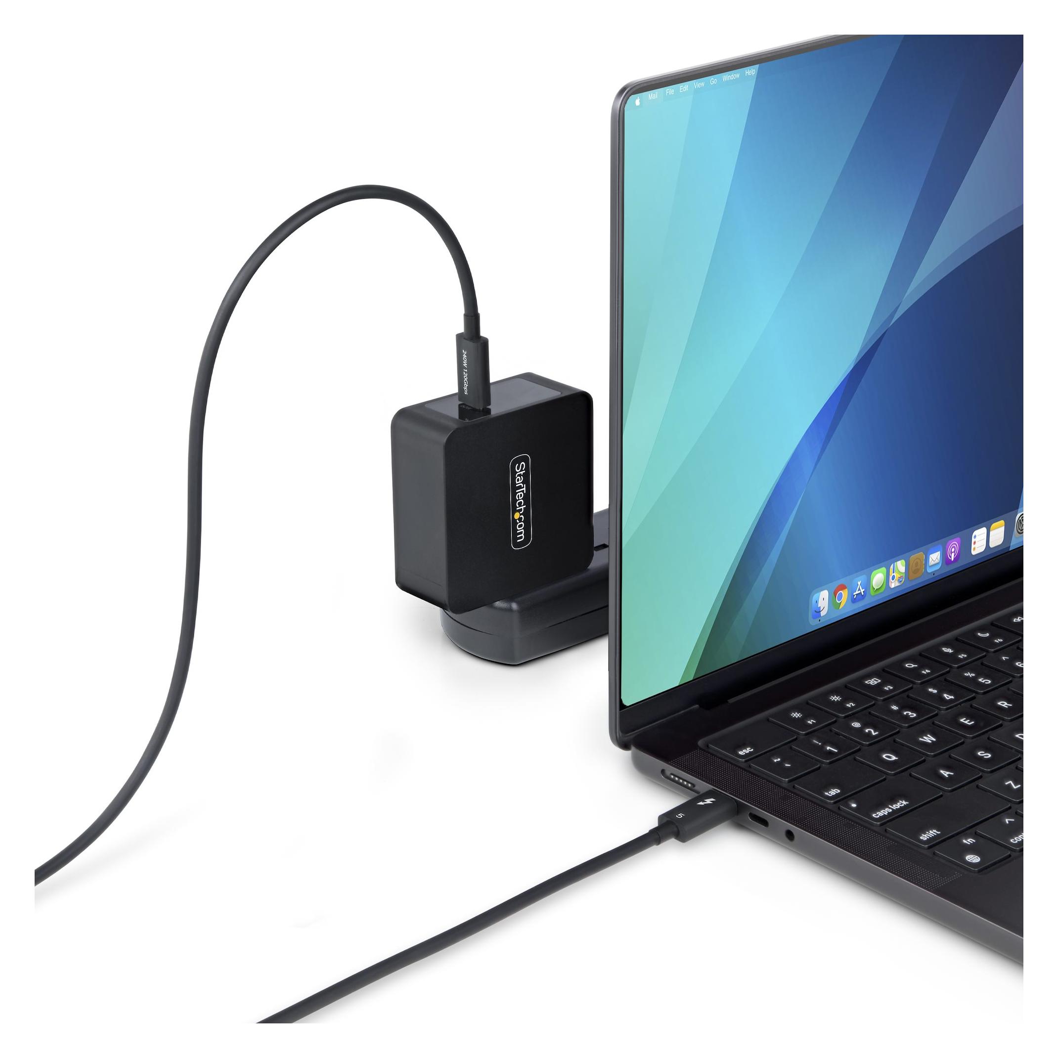 StarTech 0.5M THUNDERBOLT 5 CABLE (0.50 m, Thunderbolt 4, USB 4, 240 W) (TBLT5MM50CM240W)