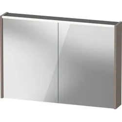 Duravit D-Code Spiegelschrank Verspiegelt DC7107043430000 1000x700x148, Basalt Matt, Steckdose, LED Beleuchtung