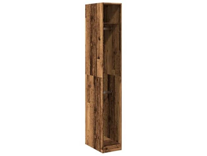 smnyxs Kleiderschrank, Holz, 30 x 50 x 200 cm, 2 Fächer Aufbewahrung für Kleidung, Hüte, Handschuhe, minimalistisches Design, Wandbefestigung im Lieferumfang enthalten, kleine Räume