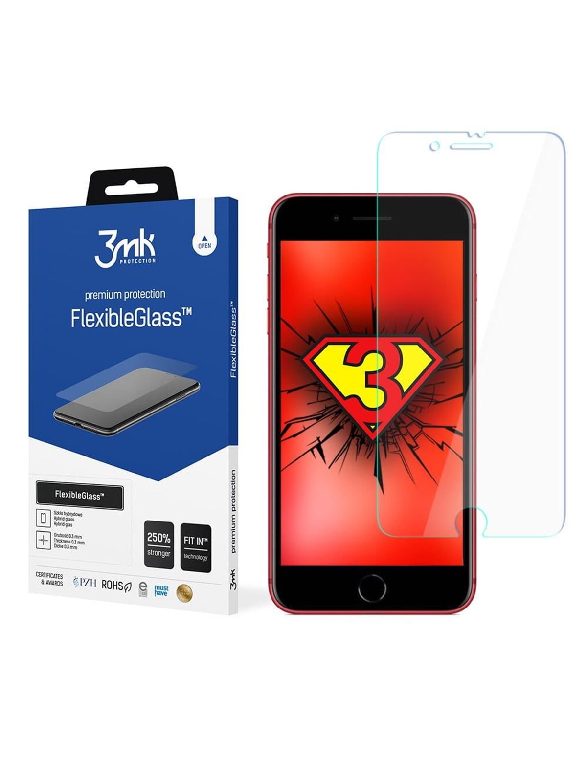 3mk FlexibleGlass Hybrid Glass for iPhone 8 Plus