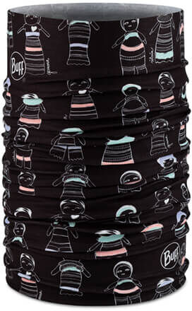 Buff Kids Camwa Black Original Ecostretch Neckwarmer