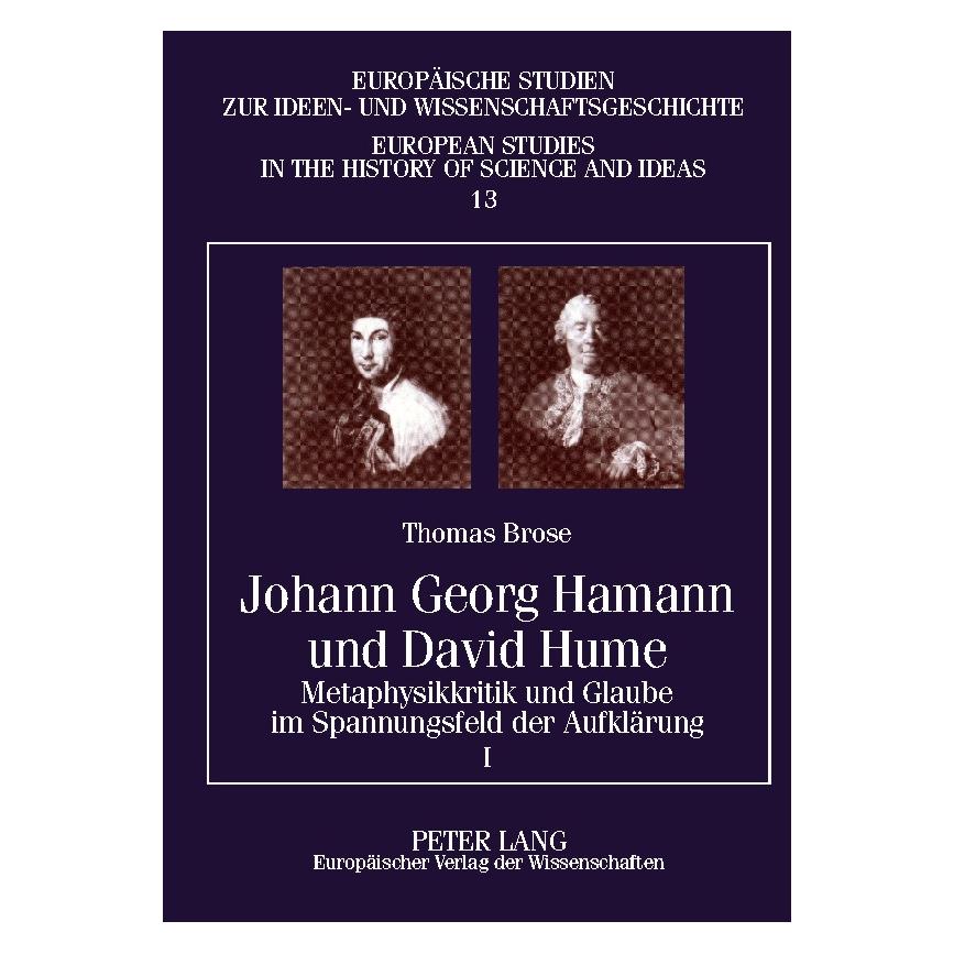 Peter Lang Johann Georg Hamann und David Hume (Deutsch, Softcover, Thomas Brose) (57025048)