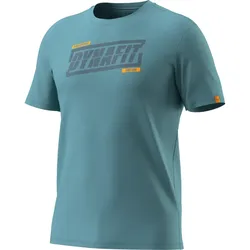 Dynafit Graphic Cotton Herren T-Shirt Kurzarm Smoke Blue/Tabloid Gr. M