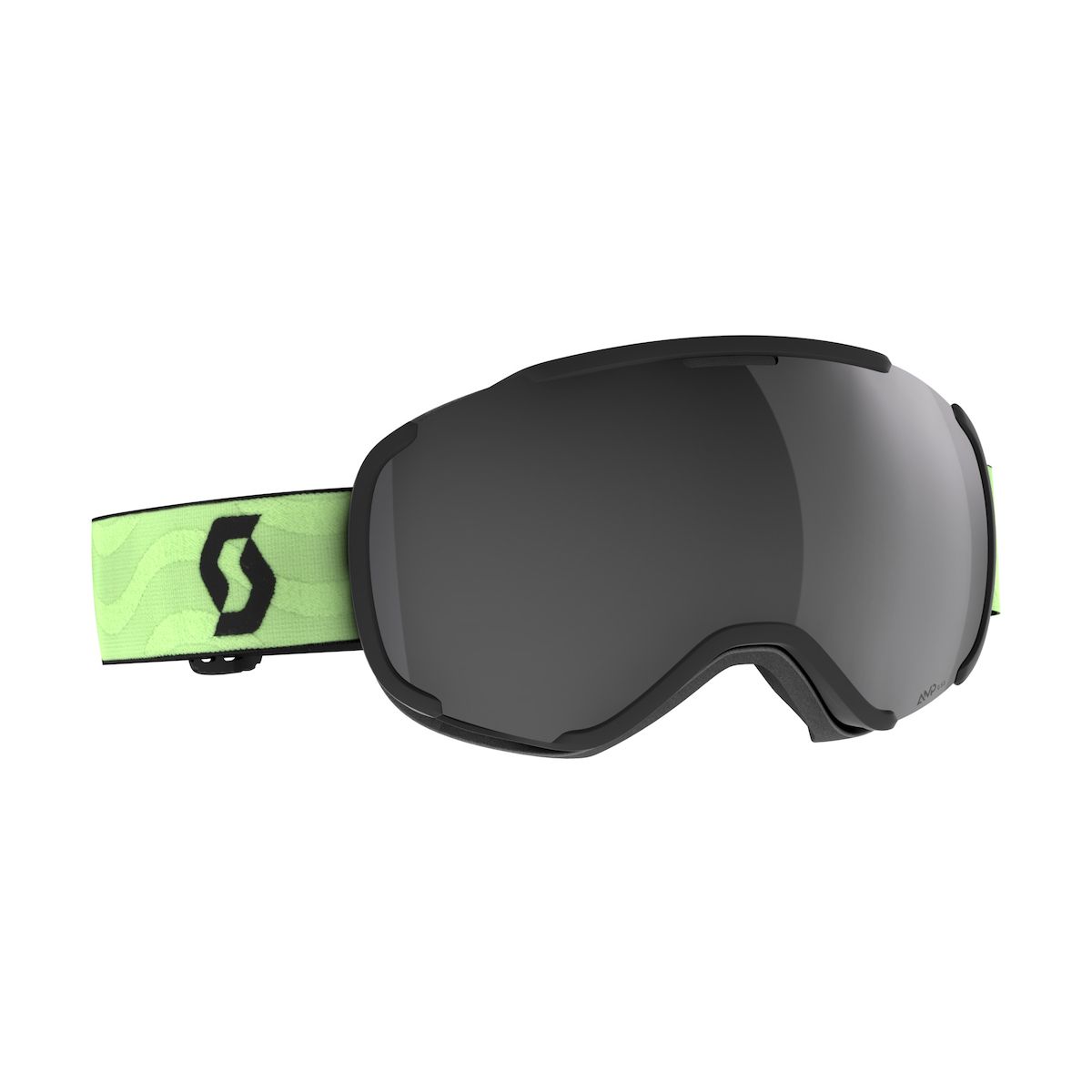 Scott Goggle Faze II glow green - amp black chrome s3 (8136) - 2718168136299