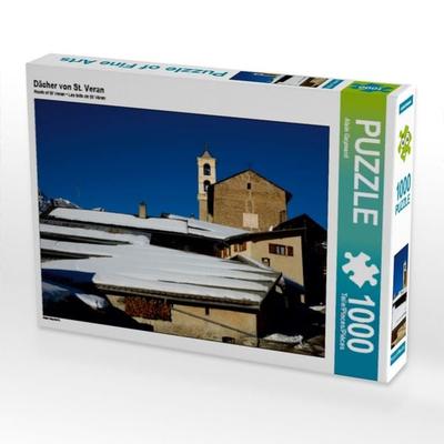 CALVENDO Puzzle Dächer von St. Veran | 1000 Teile Lege-Größe 64x48cm Foto-Puzzle für glückliche Stunden