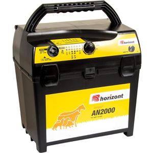 Horizont Weidezaungerät ranger AN2000, 10854, Dualgerät, 12 V Akku- & 230 V Netzbetrieb, Zaunlänge bis 50 km