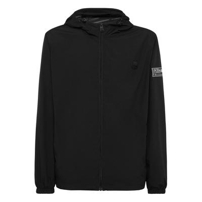Windbreaker PLEIN SPORT "Windbreaker", Herren, Gr. L, schwarz (02, schwarz), Futter: 100% Polyester. Außenmaterial: 100% Polyester, Jacken Windbreaker