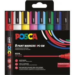 POSCA Marker UNI PC-5M 8er Set Basic