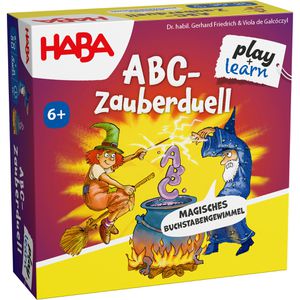 Haba Lernspiel 2013833001, ABC-Zauberduell, ab 6 Jahre, 2-4 Spieler, Buchstaben lernen