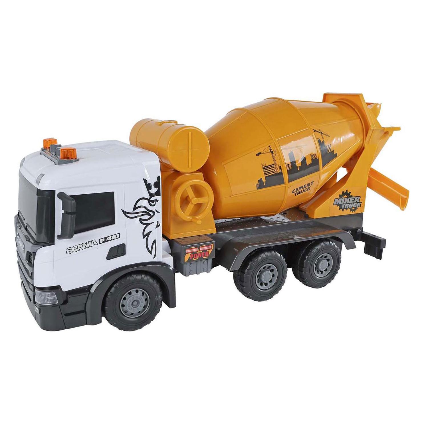 2-Play 2- Play Scania Truck Concrete Mixer Friction mit Licht und Ton (510420)