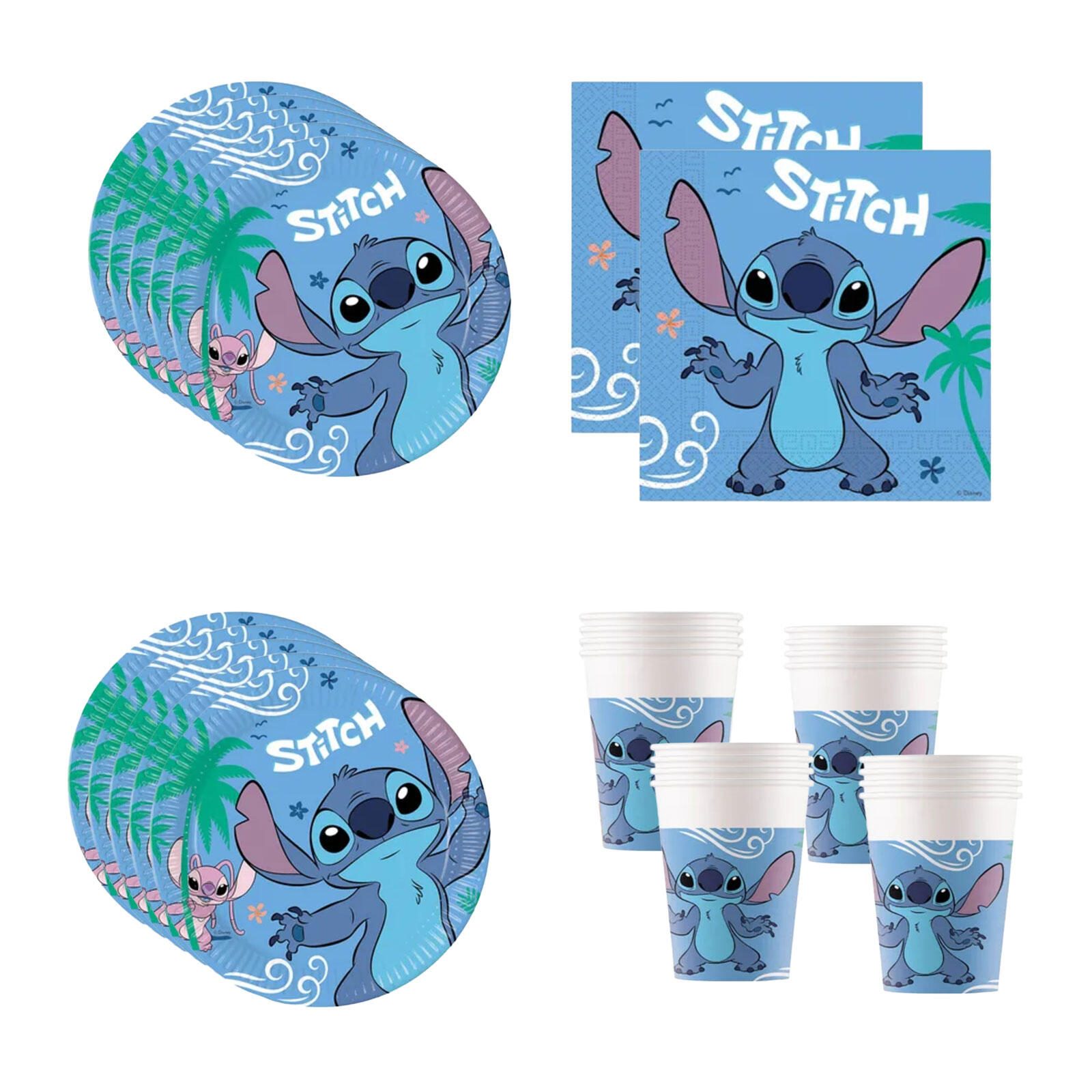 Procos Stitch & Angel Geburtstagsdekoration für Kindergeburtstage 96794_96795_96796