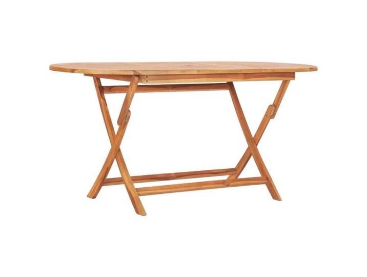 Meilleures Ventes Table pliable de jardin 160x80x75 cm Bois de teck solide(8493)