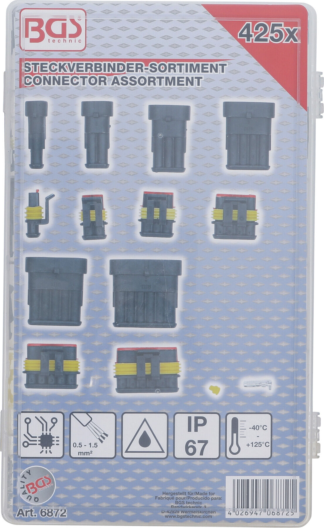 BGS Steckverbinder-Sortiment 425-tlg. ; BGS technic (6872)