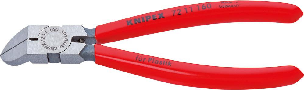 KNIPEX Seitenschneider für Kunststoff gewinkelt 45Grad 160mm