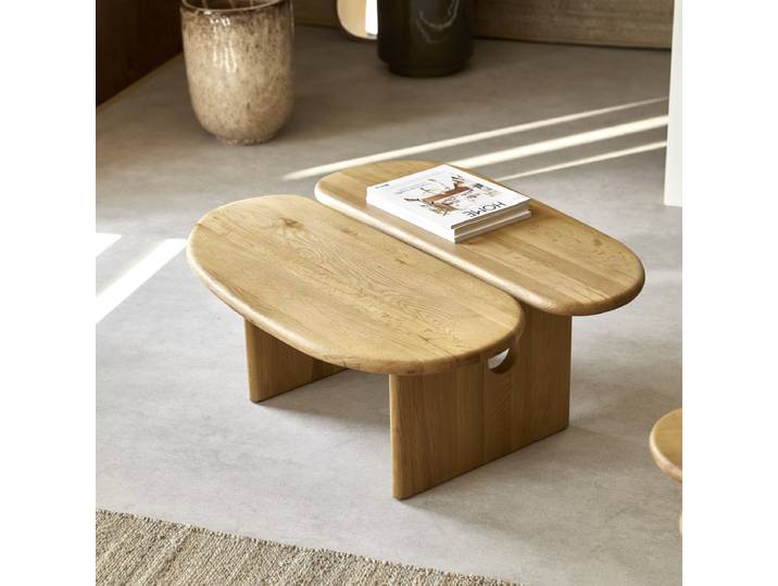Couchtisch aus massiver Eiche - Natur