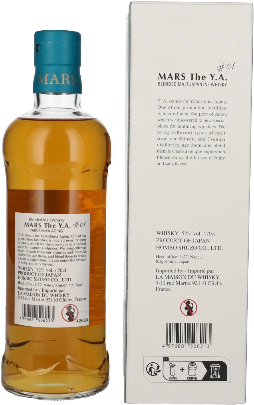 Mars Whisky Mars The Y.A. Blended Malt Japanese Whisky # 01 52% Vol. 0,7l in Geschenkbox