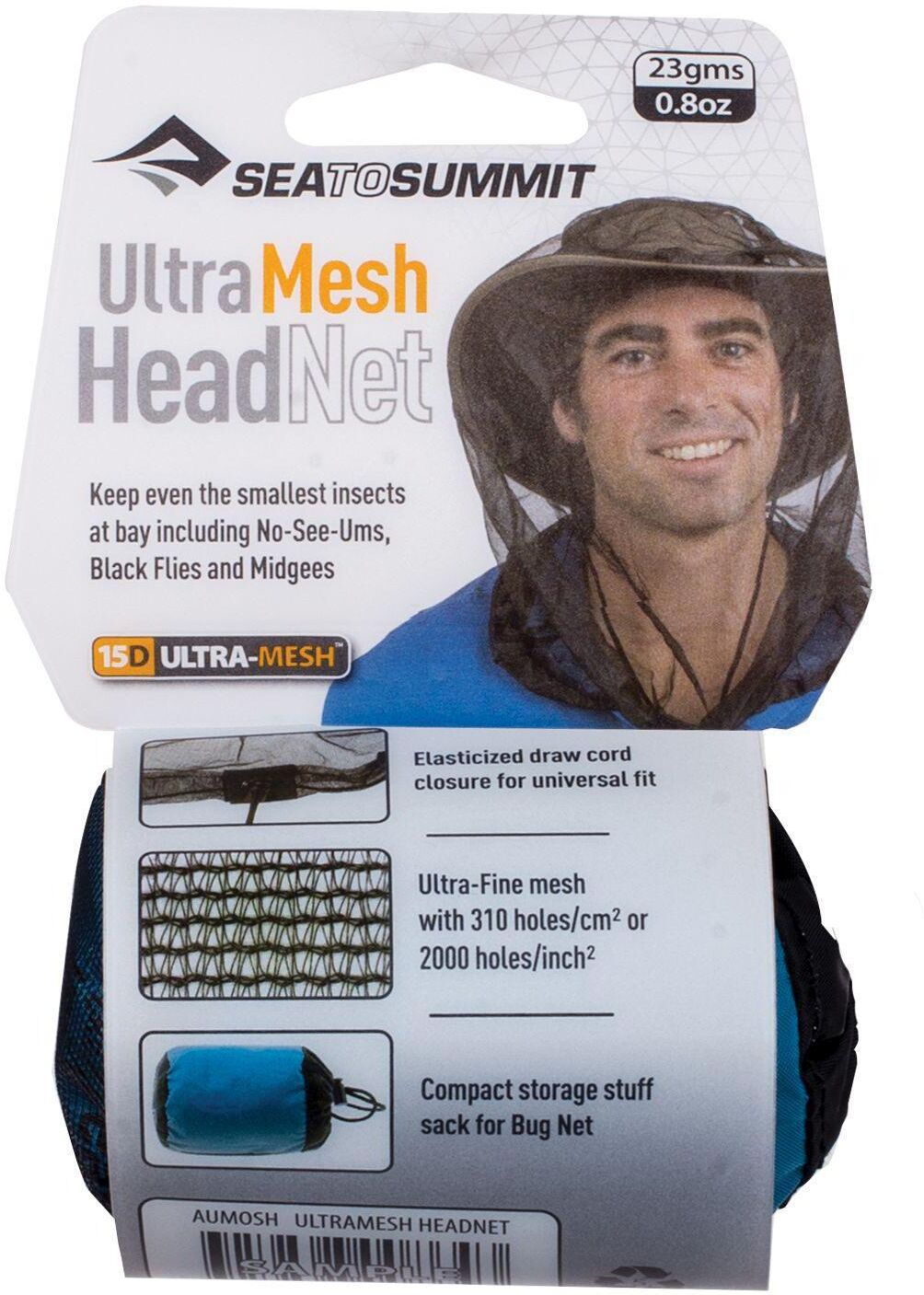 Moskitonetz SEA TO SUMMIT "Ultra-Fine Mesh Head Net", schwarz (bunt), Schädlingsschutznetze, Moskitonetz bunt Einheitsgröße