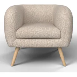 Sessel Bruno Beige Webstoff